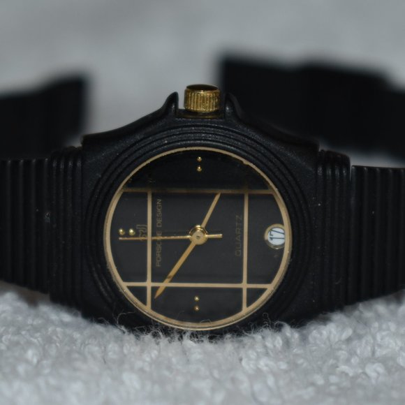 Vintage 80\'s Porsche Design Quartz Calendar Watch